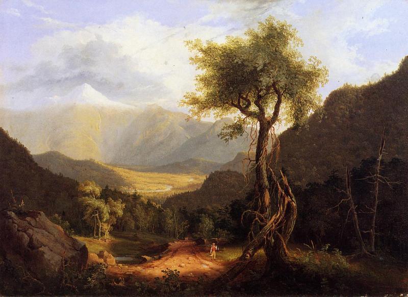 Thomas Cole View in the White Mountains Sweden oil painting art
